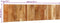 vidaXL - Hoofdbord - 200 - cm - massief - acaciahout