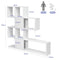 Coast Modern - Boekenplank - 5 verdiepingen - Wit