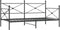 vidaXL - Slaapbank - zonder - matras - 100x200 - cm - staal - zwart