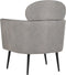 SOBY - Fauteuil - Taupe - Polyester