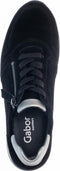 Gabor 76.528.67 - Lage sneakers - Suède - Chunky zool - Zwart - Maat 38.5