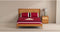 Set beddengoed Benetton Rood Peer 4 Onderdelen