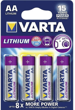 Varta Professional LR06 AA - Lithium Batterijen - Tot 7x langere levensduur - Zilver (4 stuks)