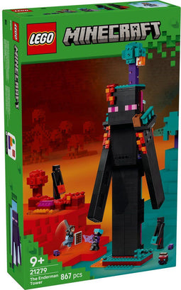 LEGO Minecraft 21279 - Enderman Toren - 2in1 Bouwset met Minifiguren - 867 Onderdelen
