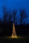 Anna's Collection Vlaggenmast kerstboom met ster - verlichting - 236 leds - 200 cm