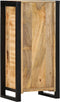 vidaXL - Nachtkastje - 40x30x80 - cm - Massief - Hout - Ruw - Mango