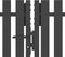 vidaXL - Poort - 4x2 - m - staal - antraciet