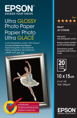 Epson Ultra Glossy Photo Paper - Fotopapier - 100 x 150 mm - 300g/m² (20 vellen)