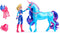 Unicorn Academy – Pop Isabel & Eenhoorn River - met 2 rijaccessoires en borstel - Speelfigurenset