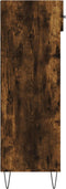 vidaXL - Schoenenkast - 60x35x105 - cm - bewerkt - hout - gerookt - eikenkleurig