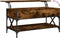 vidaXL - Salontafel - 100x50x50 - cm - bewerkt - hout - en - metaal - gerookt - eiken