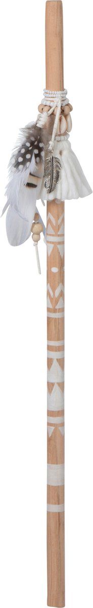 J-Line decoratie stok Boho Beach - hout - naturel