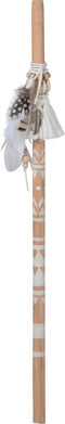 J-Line decoratie stok Boho Beach - hout - naturel