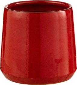 J-Line bloempot Rond - keramiek - rood - small - Ø 18 cm