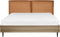LIMANTON - Bed - Goudbruin - 160 x 200 cm - Kunstleer