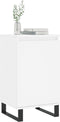 vidaXL - Dressoir - 40x35x70 - cm - bewerkt - hout - wit