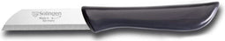 Solingen Veelzijdig Schilmesje - RVS Lemmet 16 cm - Dun Heft - Zwart