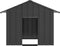 vidaXL - Hondenhok - met - dak - 131x101x102 - cm - gegalvaniseerd - staal