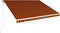 vidaXL - Luifel - automatisch - uittrekbaar - 450x300 - cm - oranje - en - bruin