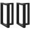 vidaXL - Eettafelpoten - 2 - st - T-vormig - 50x35x(72-73) - cm - staal - zwart
