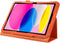 Lunso - Geschikt voor iPad 10 (2022) - Stand flip Bookcase hoes - Oranje