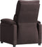 vidaXL Fauteuil verstelbaar stof donkerbruin