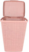 Curver Wasmand Met Deksel Jute-Look 58L Roze