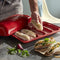 Emile Henry - Baguettesvorm - Bakt 5 stokbroden van 18 cm - Keramisch - Grand Cru