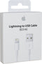 Apple - Lightning naar USB Kabel - 0.5m - Wit
