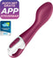 Satisfyer, Bluetooth G-spot vibrator, Big Heat, 22,5 cm, met app, met warmtefunctie, gemaakt van siliconen