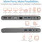 Eaton Tripp-Lite - USB-C Dock - Triple Display - 4x USB 3.2 type-A 2x USB 3.2 type-C 1x HDMI 1x DisplayPort 1x VGA 1x Ethernet (RJ45)