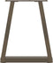 vidaXL - Eettafelpoten - 2 - st - V-vormig - 38x(42-43,3) - cm - staal - naturel