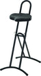 STIER - Stahulp - Opvouwbaar - Zithoogte 600-850 mm - Zwart