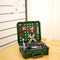 Klein Toys Bosch werkbankkoffer - Ixolino, moersleutel, schroevendraaier, hamer, bouwlatten, haken, schroeven, moeren, schroefklem en -tang - incl. licht- en geluidseffecten - groen rood