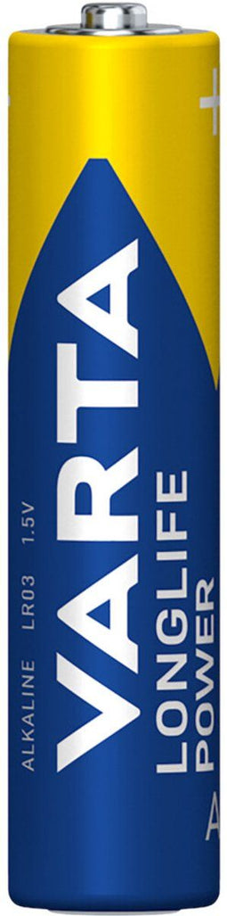 Varta AAA Longlife Power Batterijen - Alkaline - 10 jaar stroomopslag (24 stuks)