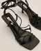 NA-KD Knotted Ankle Strap Stilettos - Dames Pumps - Maat 37 - Zwart