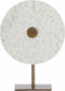 Light & Living Deco Beeld Yvo - Steen/Metaal - Wit/Goud - 25x35x10 cm (BxHxD)
