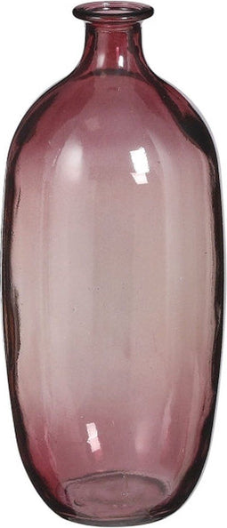 Mica Decorations Romeo Vaas - 16x16x38 cm - recycled Glas - Bordeaux