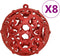 vidaXL - 111-delige - Kerstballenset - polystyreen - rood
