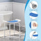 Eugad Douchezitje Verstelbaar - Ergonomisch, Antislip, Aluminium - Zilver