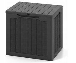 Coast Tuinbox Zwart - 96L Opbergbox met Deksel - 56 x 41 x 50,5 cm