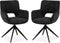 MX Sofa Eetkamer stoel Darwin - Antraciet (set van 2 stuks)