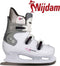 Nijdam Grace Glider 0031 - Kunstschaatsen - Hardboot met snelsluitingen - Wit/Zilver/Fuchsia