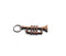 Berben Design Sleutelhanger Trompet Noten - 6 x 2.5 x 0.6cm