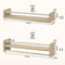 Woltu Montessori Wandplanken voor Kinderkamer 60 cm Natuurlijk Hout Set van 3