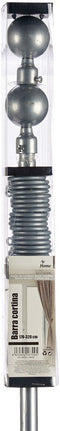 Stang voor Gordijnen Uitschuifbaar Zilverkleurig Ijzer 5 x 178 x 5 cm (8 Stuks)