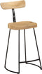vidaXL - Barkrukken - 2 - st - 49x43x88 - cm - massief - mangohout