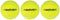 Avento Tennisballen - Gasgevuld - Set van 3 ITF goedgekeurd - Fluorgeel/Wit (3 st)