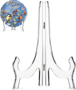 LUFT Bordenstandaard Transparant 25x16 cm – Elegante Houder voor Borden, Boeken en Tablets