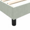 vidaXL - Boxspring - zonder - matras - fluweel - lichtgrijs - 100x220 - cm